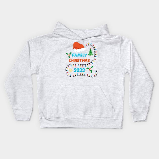 Family Christmas 2022 Kids Hoodie by SWON Design